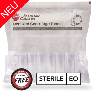 Certified free, sterile centrifuge tubes by Beckman Coulter
